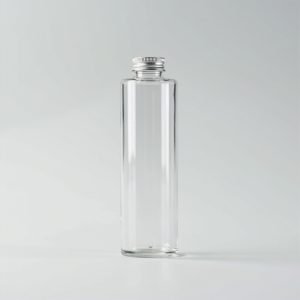 Clear Cylinder Glass Bottle 250ml - image 1