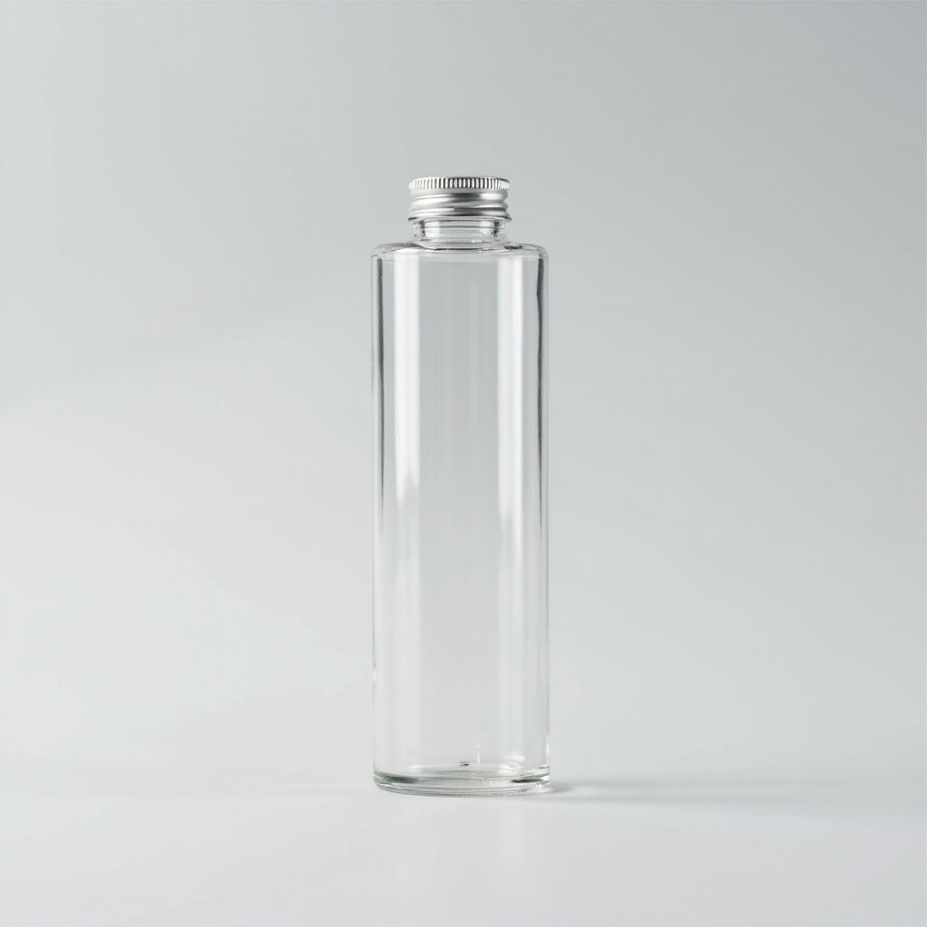 Clear Cylinder Glass Bottle 250ml