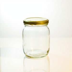 Glass Food Jar 380ml with Tin Lid - image 1